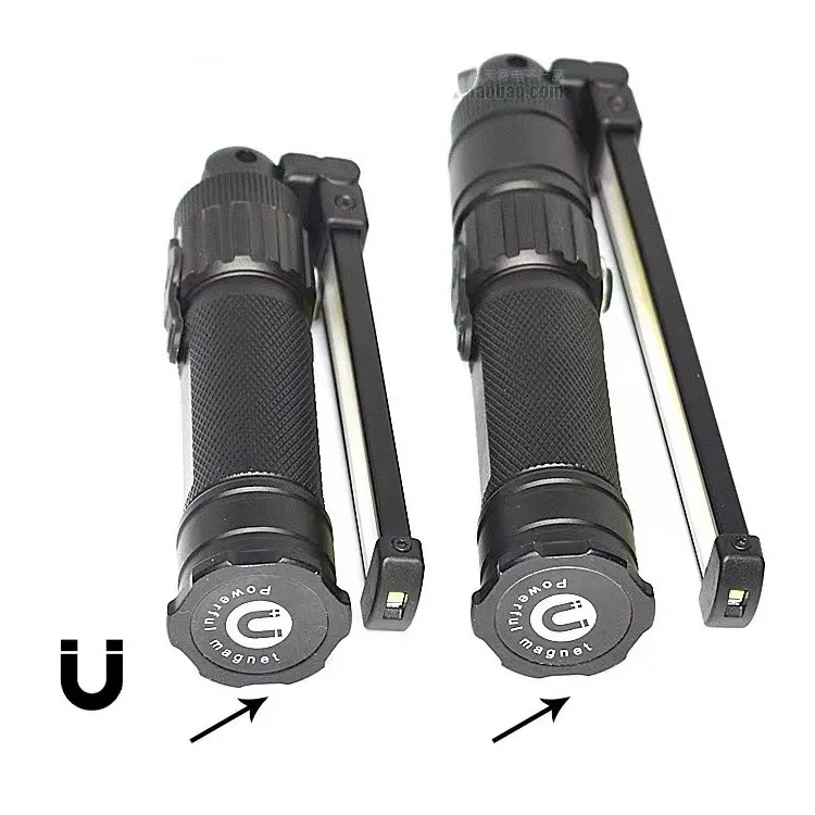 USB Rechargeable Vintage Camping Lamp 360 Rotate LED Work Light for Examining Repair Car Work-Strong White Light