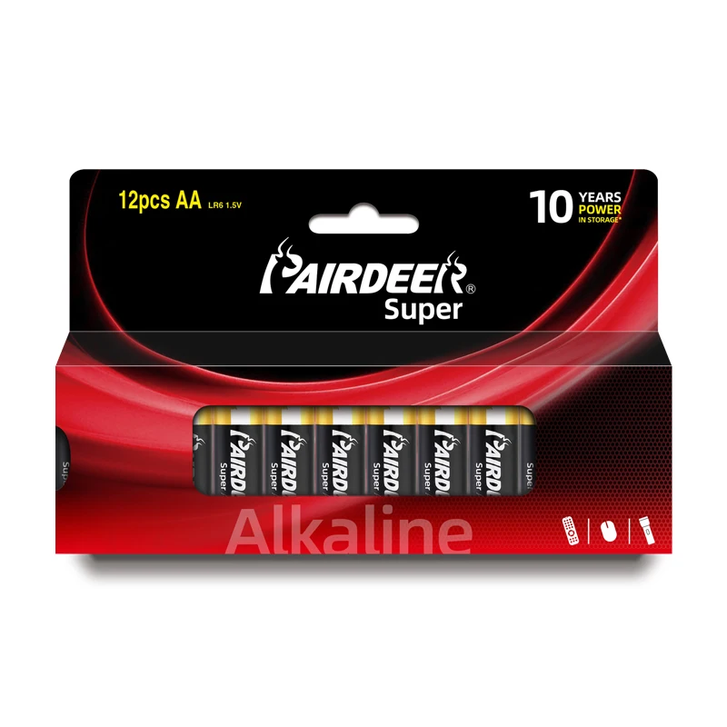  PAIRDEER Лидер продаж Заводская поставка щелочных батарей aa /