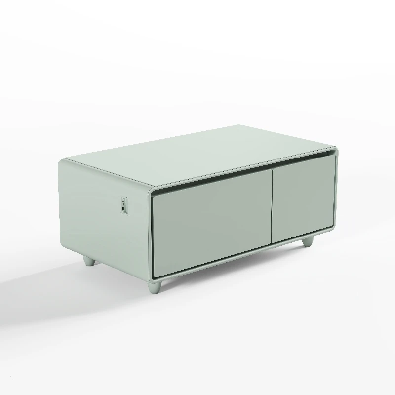 Luxury Tempered Glass Smart Coffee Table Colored Living Room Furniture Table Mini Refrigerator Center Coffee Table