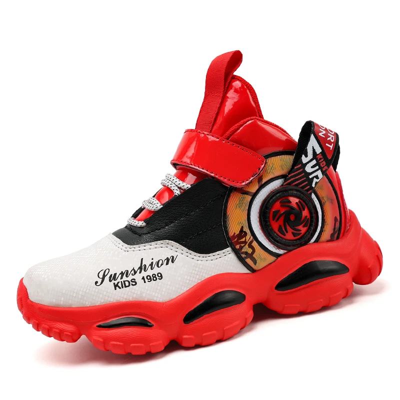 Оптовая продажа, высокие спортивные кроссовки для баскетбола на заказ, Детские кроссовки без шнуровки, детская модная баскетбольная обувь для мальчиков и девочек