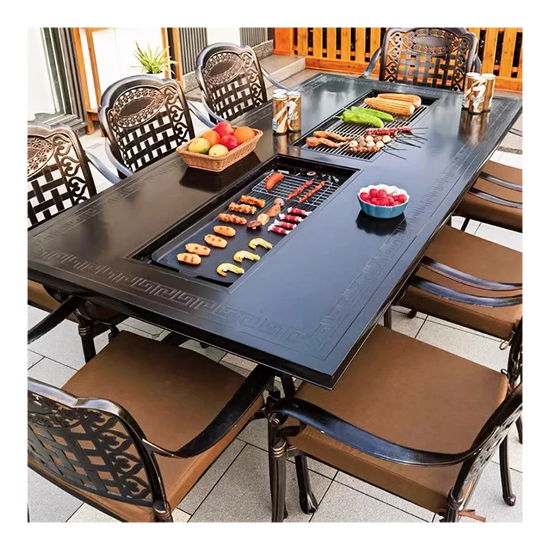 outdoor furniture plastic set PVC wicker woven armchairs aluminum frame dining chair rattan garden outdoor patio chairs