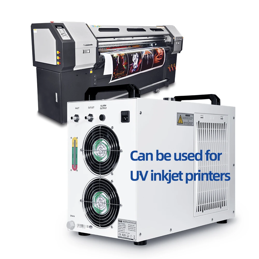 S&A  CW-5000DG 110V 0.5 HP Portable Air Cooled Industrial CO2 Laser Circulating Chiller For Lab