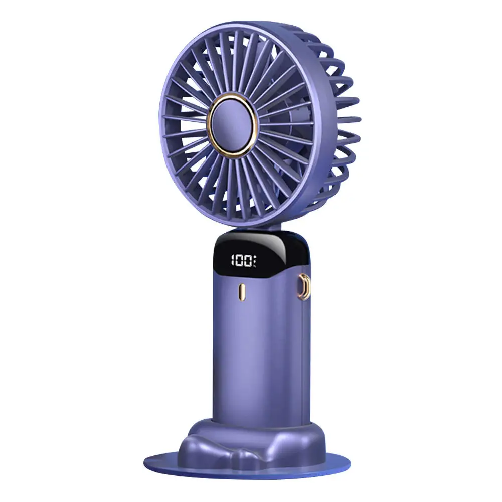 Desktop Rechargeable Standing Fan for Personal Portable Mini Electric ventilation fans Hand-Held Foldable Handheld