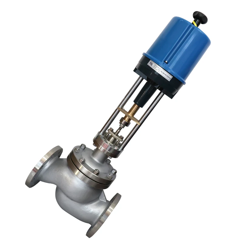 Quick Response Temperature Electric Actuating Control Valves Automatic Pneumatic Electric Regulating Valves