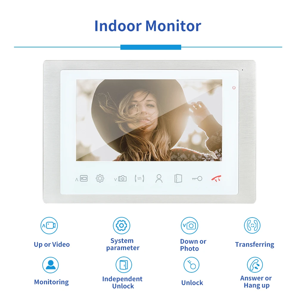 video doorbell intercom 2 apartment 10' with sensor button video door phone apartment