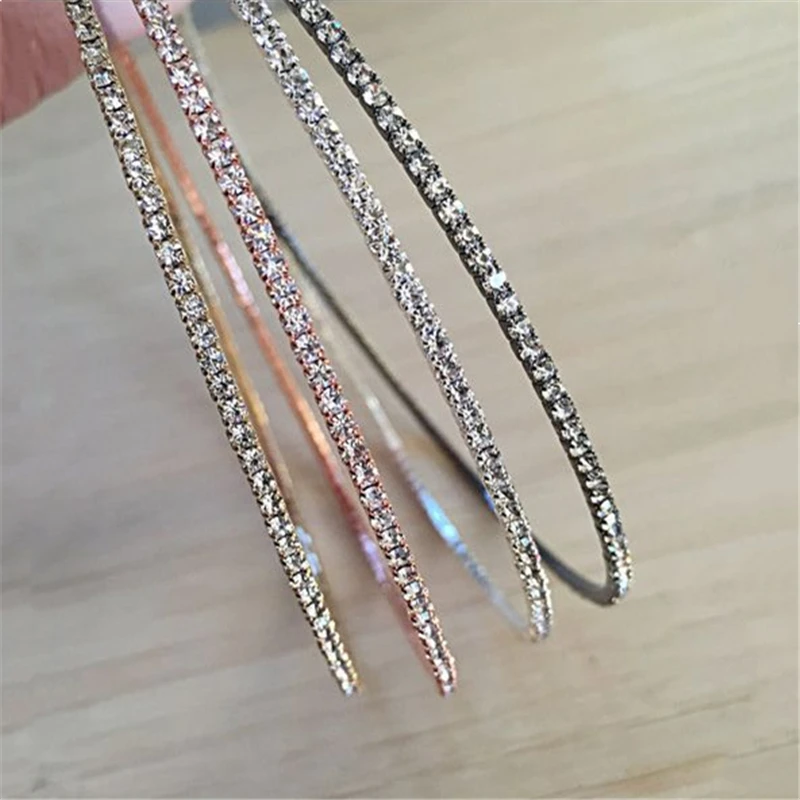 Crystal Hoop Earrings Thin Rhinestones Fashion Big Round Drop Earring Silver Plated Factory Wholesale Trendy for Women Alloy