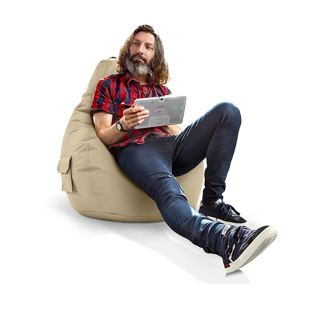 Soft and Comfortable Furniture Indoor Bean Bag Sofa Cover Living Room Gaming Adult Bean Bag Chair Bulk for Adults