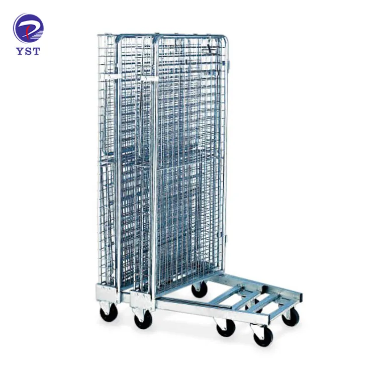 3-сторона транспорт грузовой хранения Складная сетка подвижная тележ