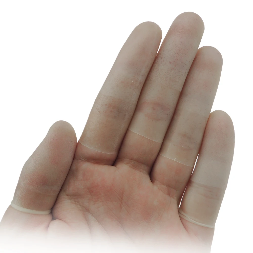 Super cheap medical transparent clean room finger cots