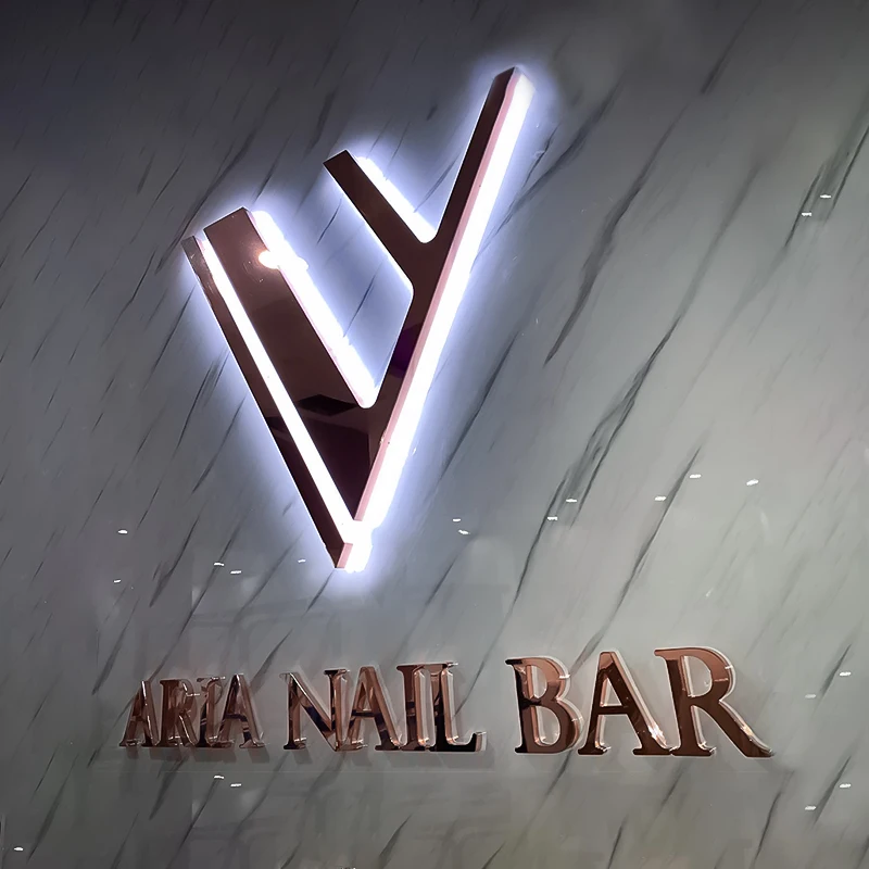 Custom 3d Logo Signage Led Electronic Letter Sign Led Backlit Letters Sign for Brand Board Design