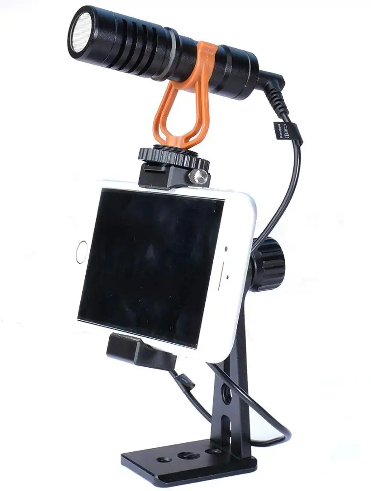 
Phone Holder for Tripod, Metal Cellphone Tripod Adapter 360 Degree Rotation Vertical Video Smartphone Bracket Clip for iPhone X Phone Holder for Tripod, Metal Cellphone Tripod Adapter 360 Degree Rotation Vertical Video Smartphone Bracket Clip for iPhone 