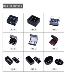 Custom Bulk Soft Enamel Metal Gold Silver Plated Logo Cufflink Manufacturer with Gift Box