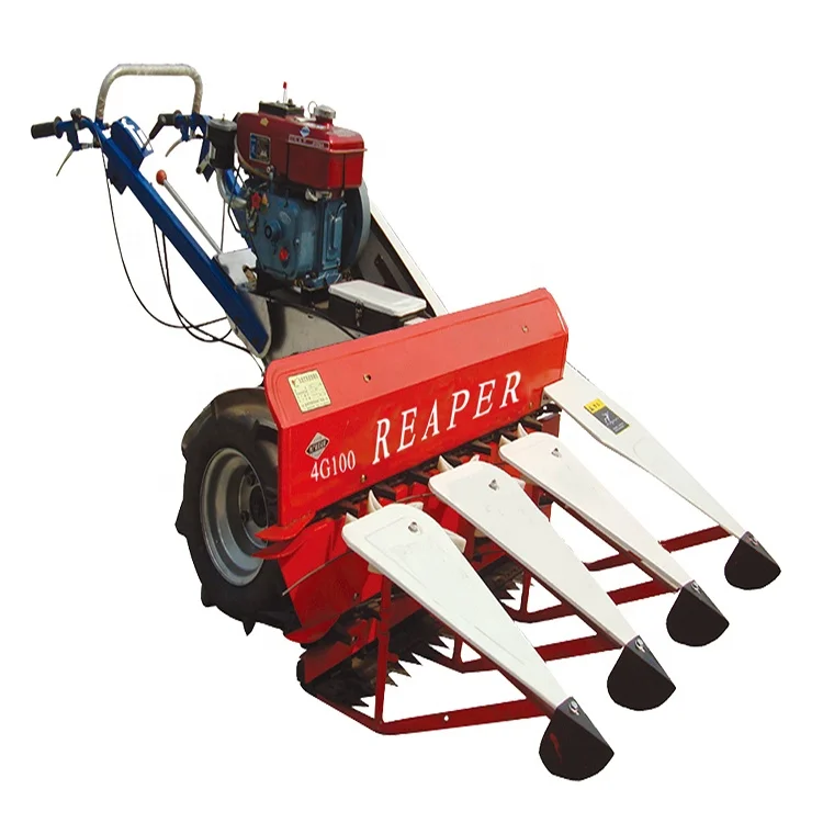 Farm use Mini Rice Wheat Crop Grain combine reaper harvester Machine