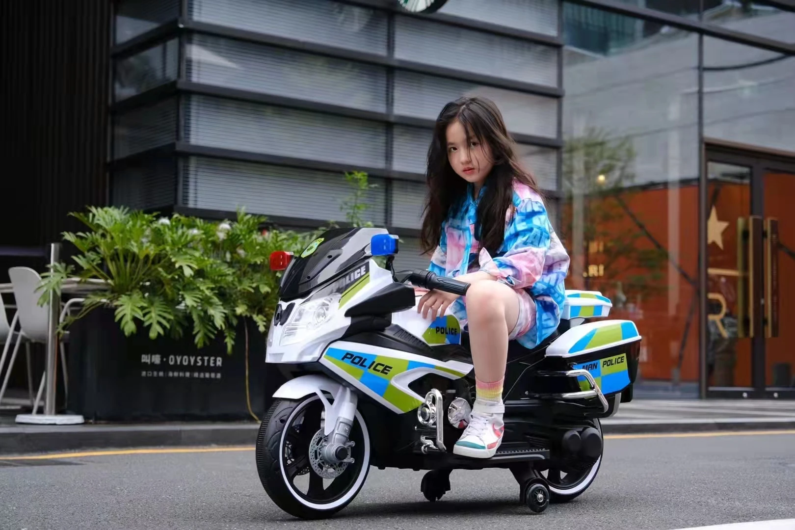 Children electric motorcycle boy tricycle charging remote control electric car baby buggy large battery car child