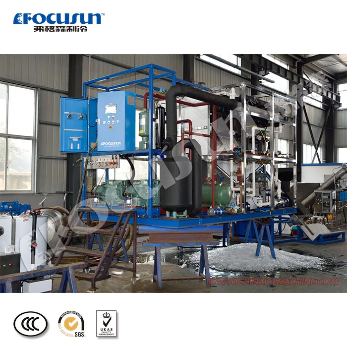 factory provide commercial use 12 tons/day plate ice machine fully-automatic design