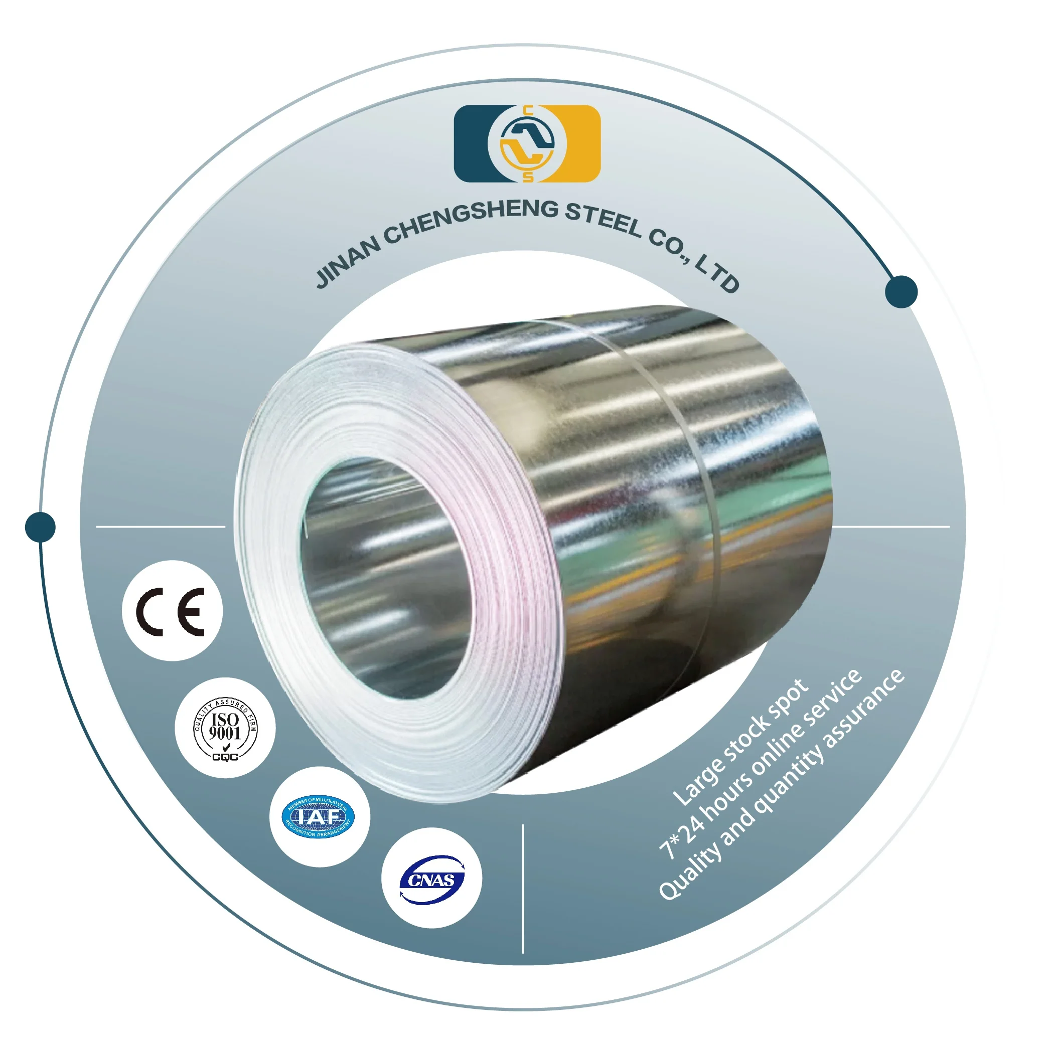 Z100 Z120 Hot Dipped Galvanized Steel Coil Factory Sales in China