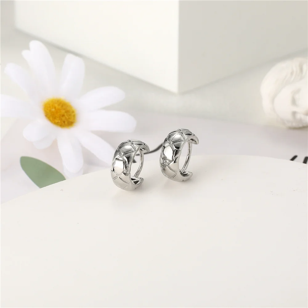 New Fashion Hoop Cartilage Huggie Hoops Earring Copper With CZ Hoop Earring Helix Tragus Rook Daith Piercings Women