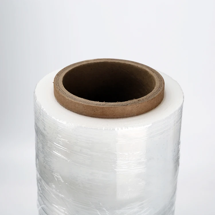 High Quality Customized Pallet Polyolefin Lldpe Hand Stretch Film Roll Wrapping Goods Transparent Film
