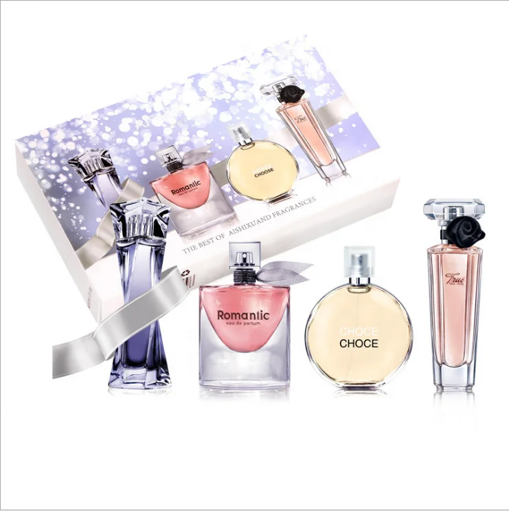 Factory direct sales body spray lasting light fragrance four-piece set 25ml*4 box perfume