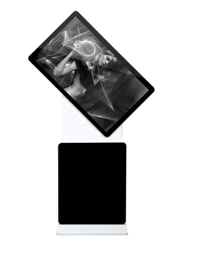 180 Degrees Rotatable IR Touch Split Vertical LCD TV Digital Signage Kiosk Advertising Display