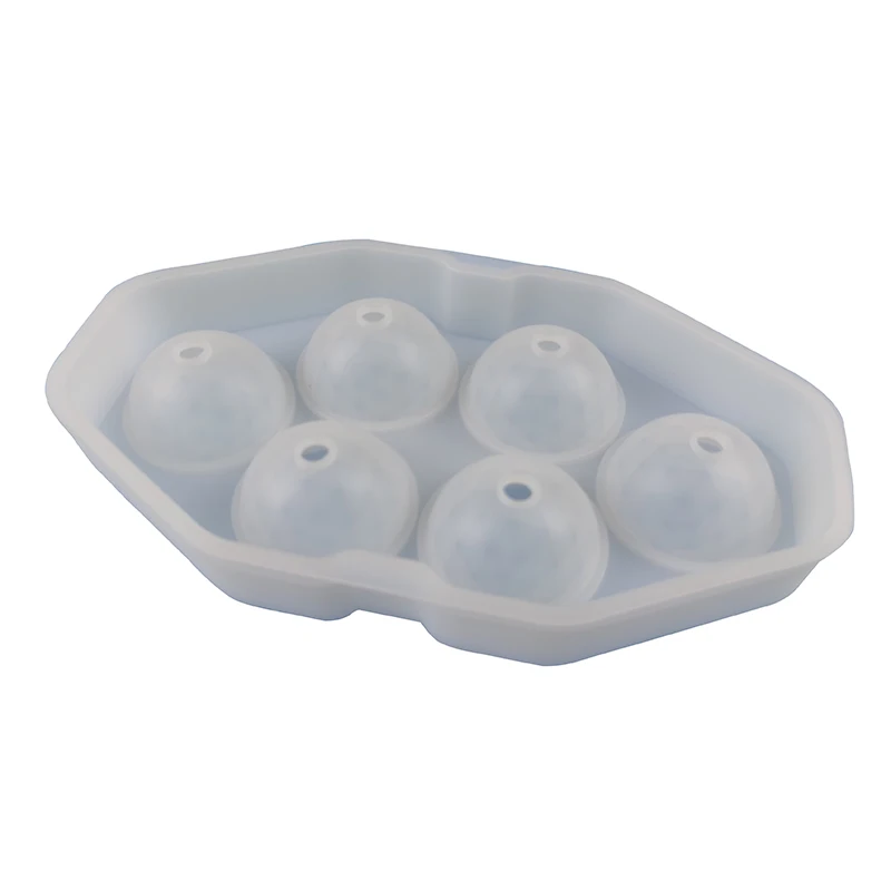 6 holes Ice Moulds for Freezer Baby Food Water Cocktail plastic silicone Ice Cube Tray molds
