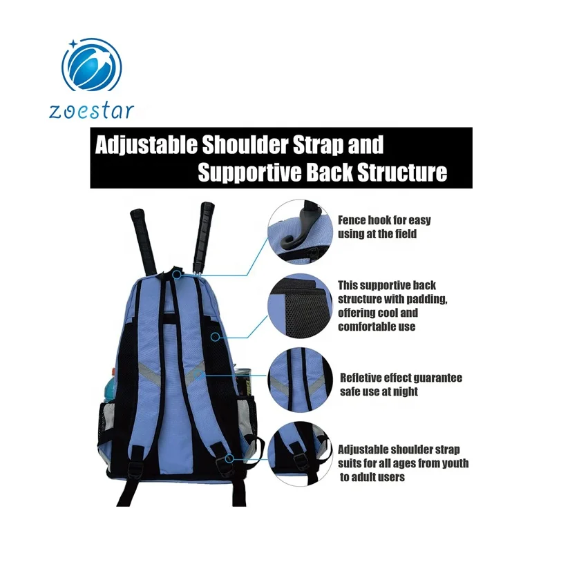 custom tennis racket bag Tennis backpack fasionalable tennis bags