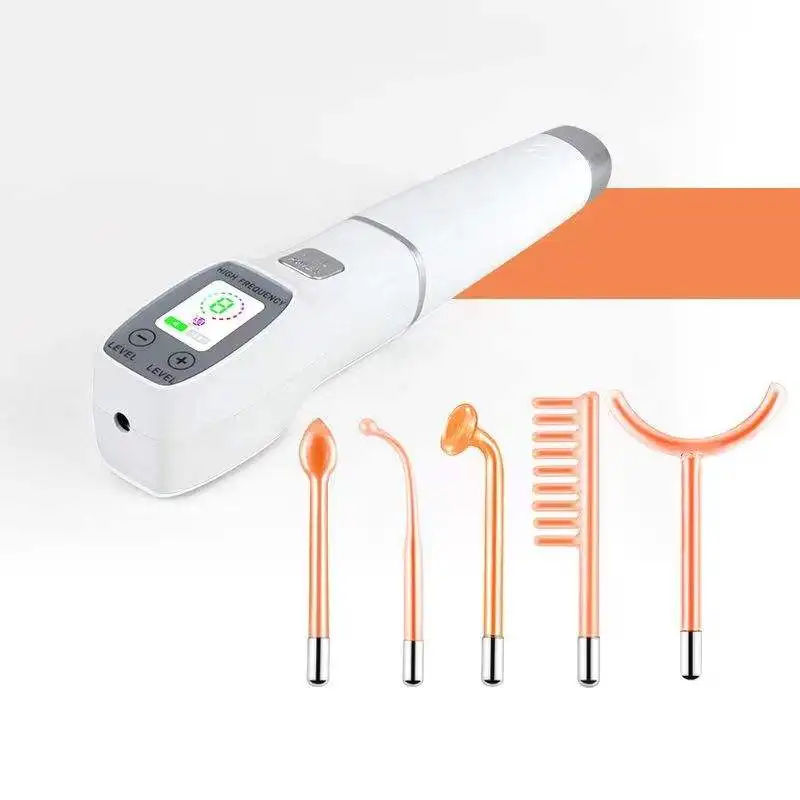 Home Use Equipment Ozone Facial Acne Treatment And Anti-Aging Therapy Wand Machine 5 In 1 High Frequency Facial Machine