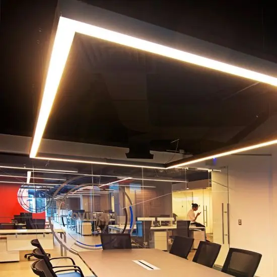 Commercial light suspended seamless linkable led linear light for office