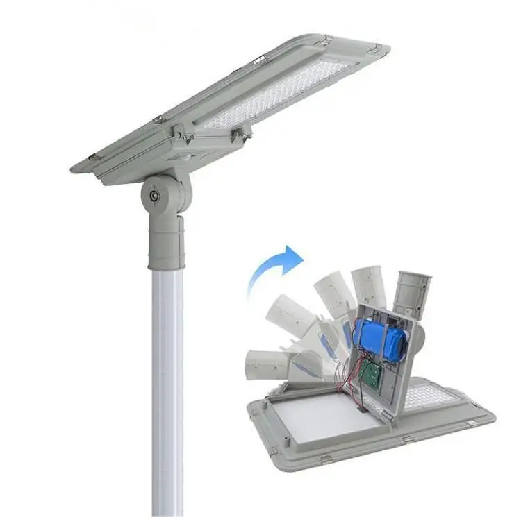 high quality outdoor led all in one solar street light 210lm/w 40w 60w 80w 100w ip66 street High Way Road energy saving