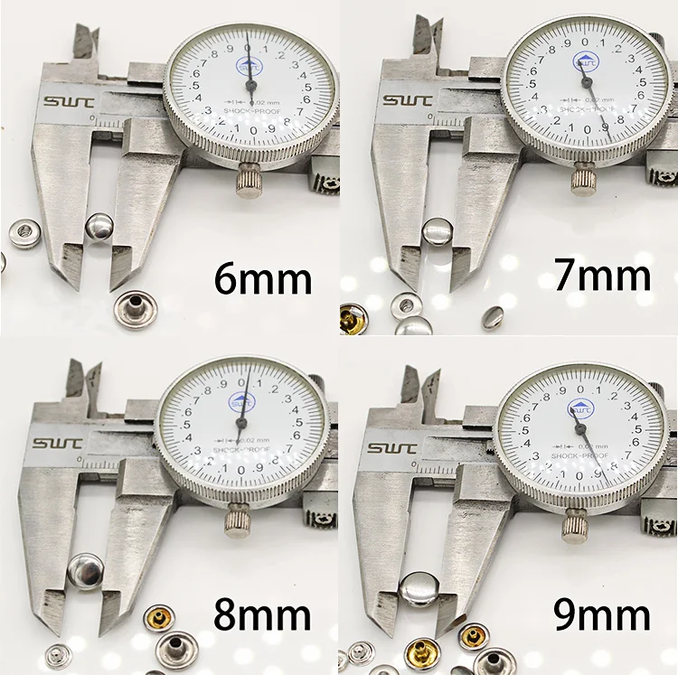 Hot Sale 304 Stainless Steel Rustproof Spring Snap Button for Electric