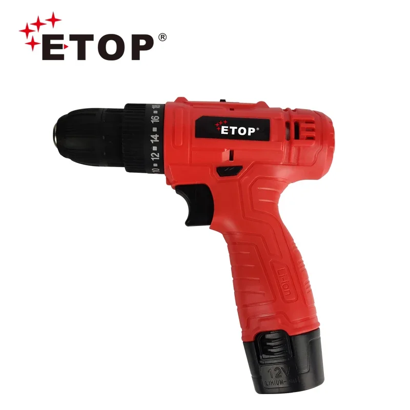 ETOP Direct Sales 125pcs Professional multi-purposed Tool Kit with 10mm cordless Drill Machine