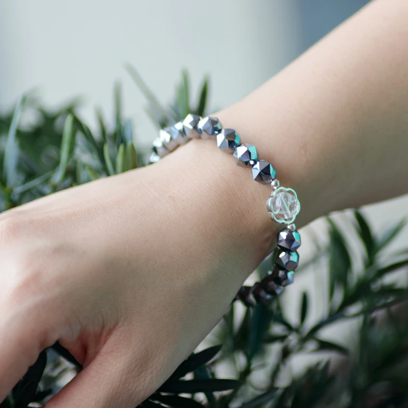 Custom Other Non-Metallic Minerals High-Purity Natural Stone 12mm Terahertz Ball Bangles