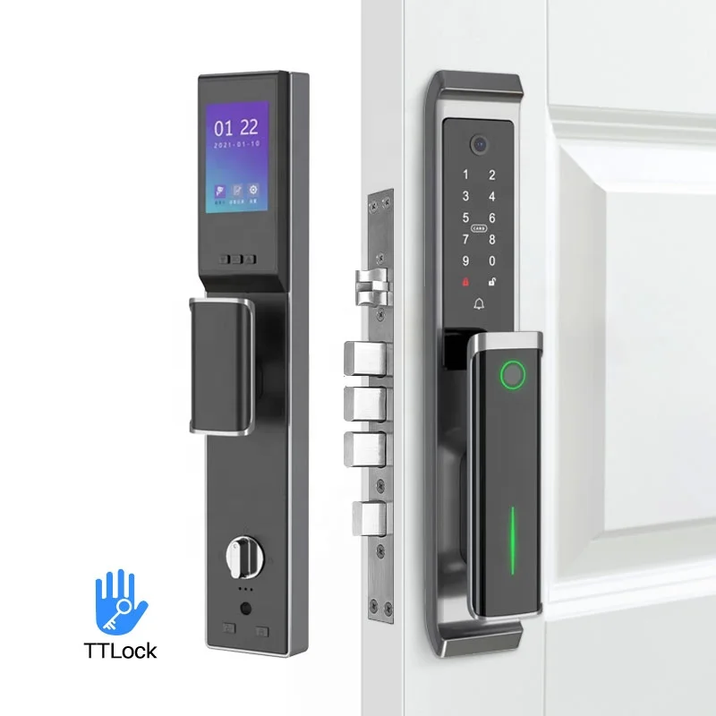 Eseye Real-time Video TTlock App Security Fingerprint Intellect Lock Smart Door Lock with Camera