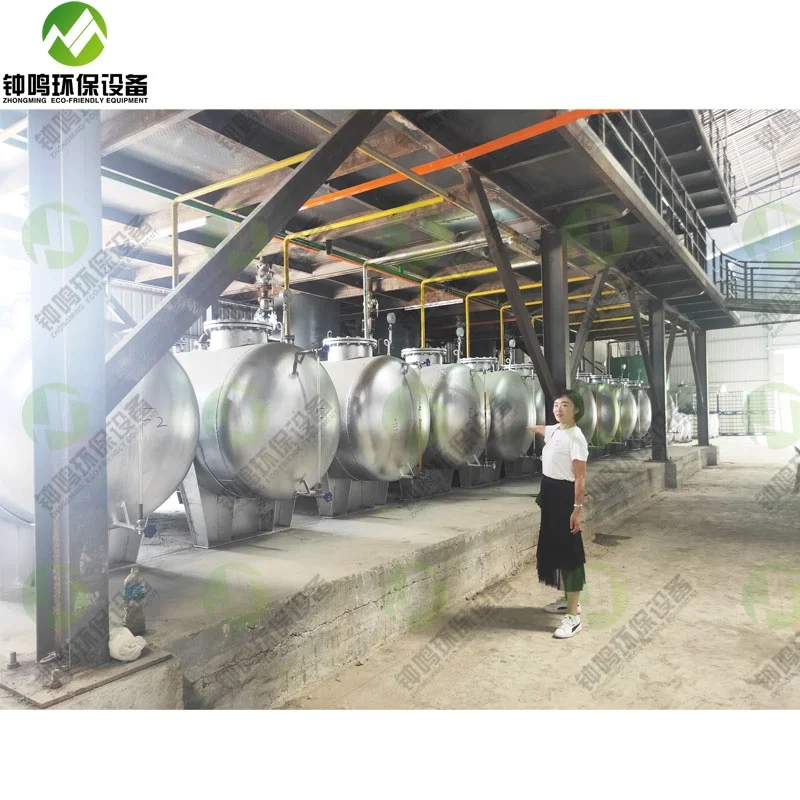 Oil Oiling System Machine Waste Plastic Diesel Distillation Machine Manufacturing Plant,waste Oil Recycling 10~260 Tons Optional