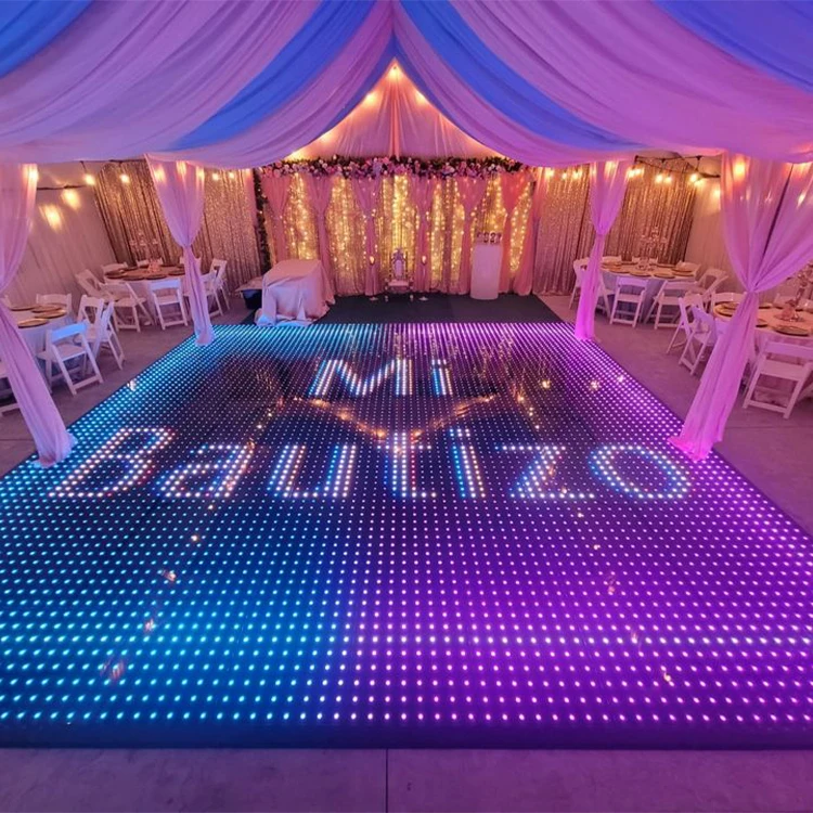 Buy Outdoor Disco Digital Video Wedding Party Stage Led Dancing Floor Pixel Floors with Wireless & Magnetic Connection for DJs