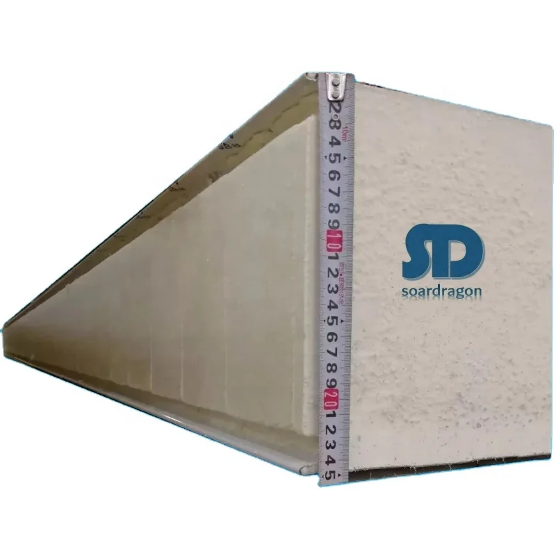 Soardragon 100mm Insulated Metal PIR Wall Pu Roof Panel Poliuretan Polyurethane Sandwich Panel Cold Room Panels