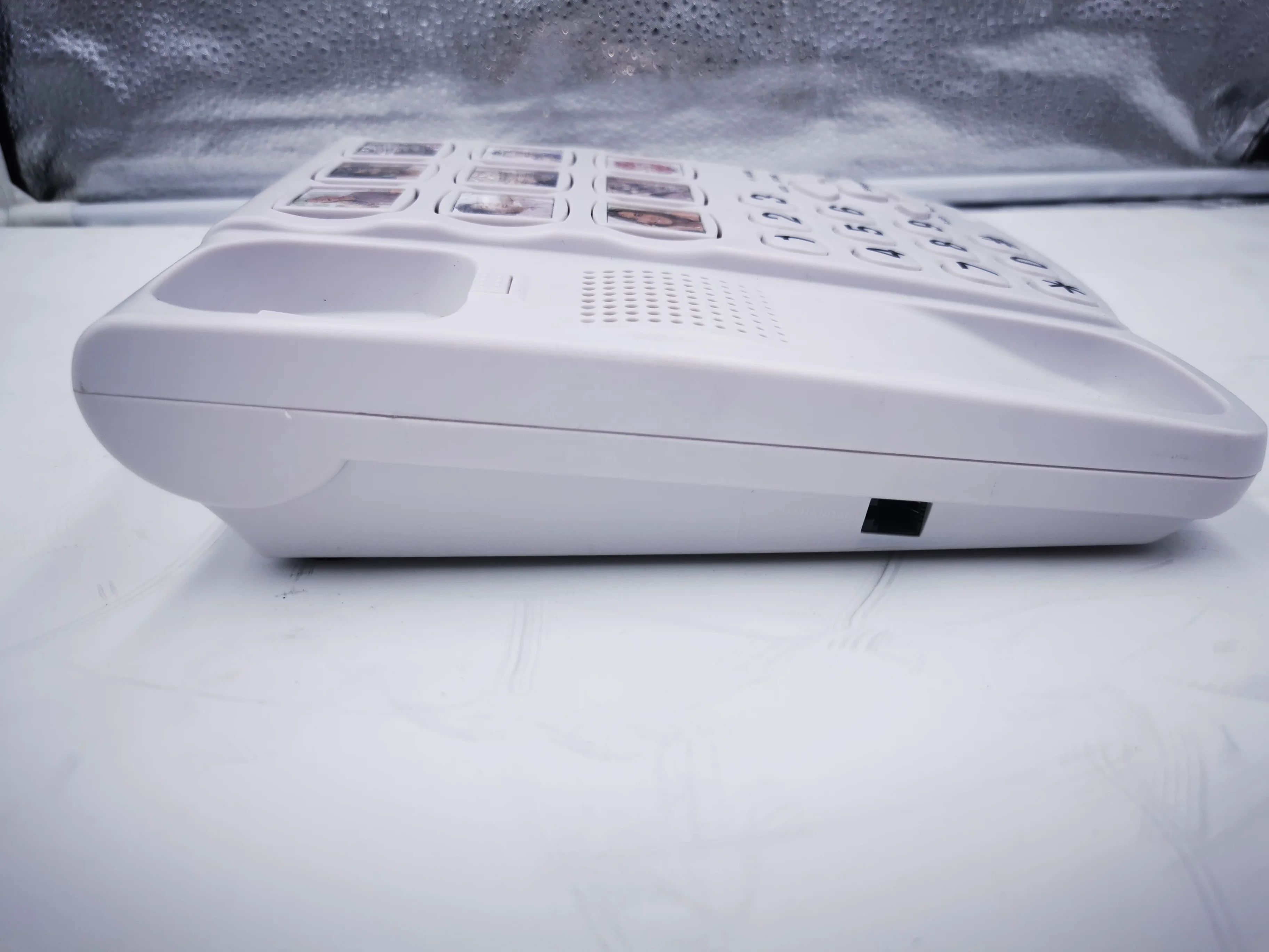 Big Button White Corded Hands Free Home Phone Telephone Large Number Fixed Landline Desktop Phone For Elder Old Man Woman