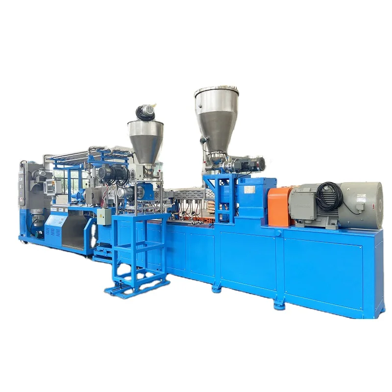 Popular PVA PLA PBAT corn/cassava starch biodegradable granules making machine