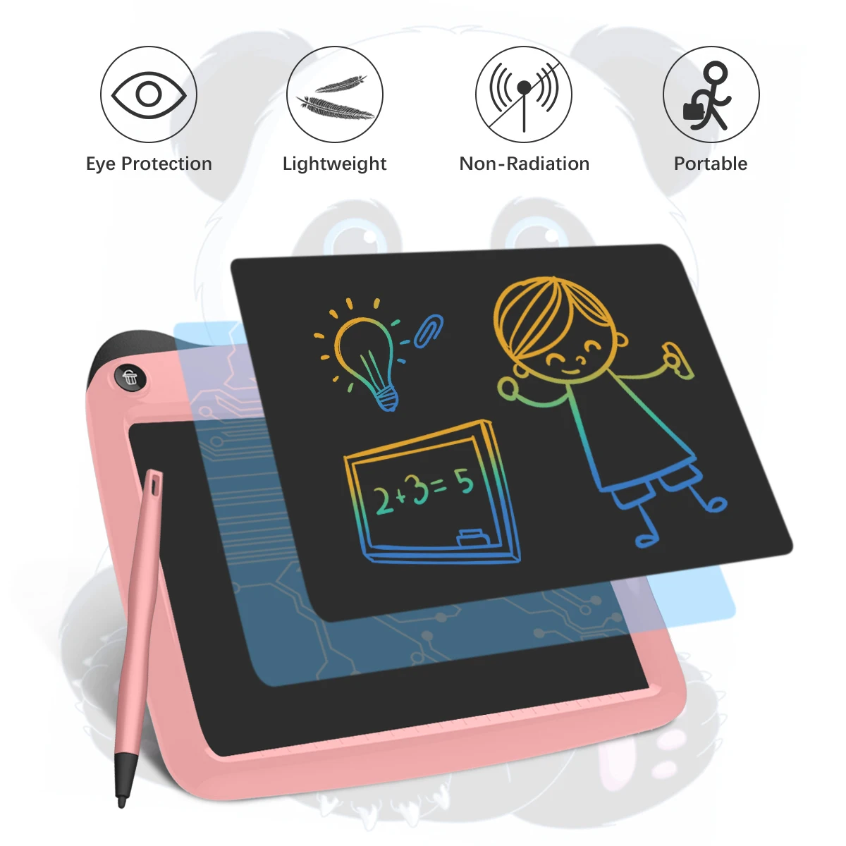 Amazon Прочный 9 дюймов Детский Электронный doodle развивающие доска для рисования ЖК-экран рукописного ввода ЖК-доска