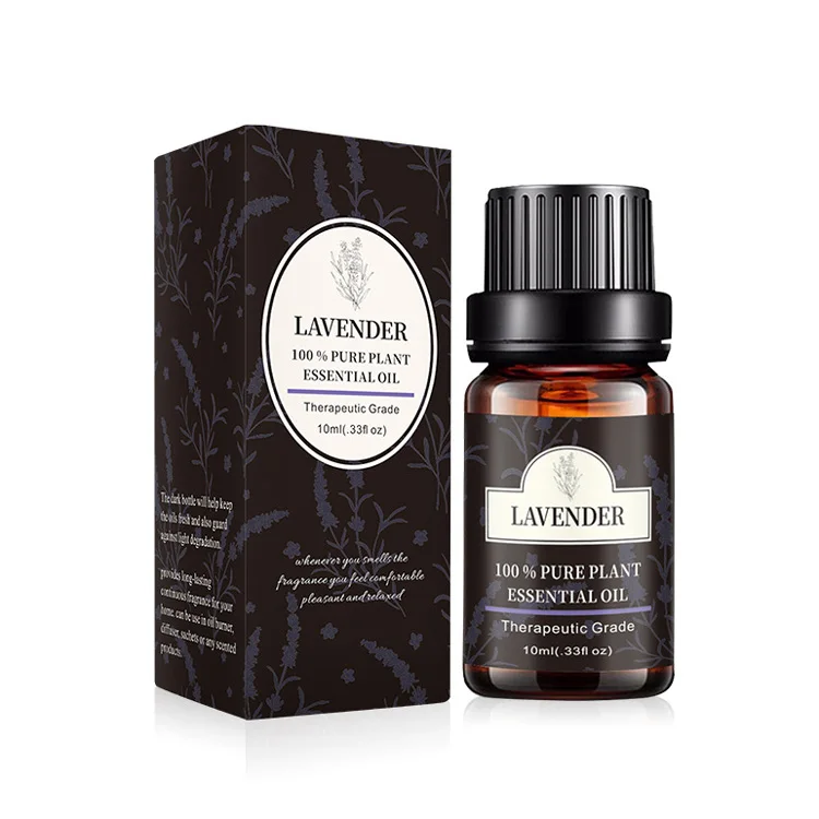 OEM Custom Private Label 10ML Organic Plant Extract 100% Pure Lavender Frankincense Essential Oil for Aromatherapy Diffusers