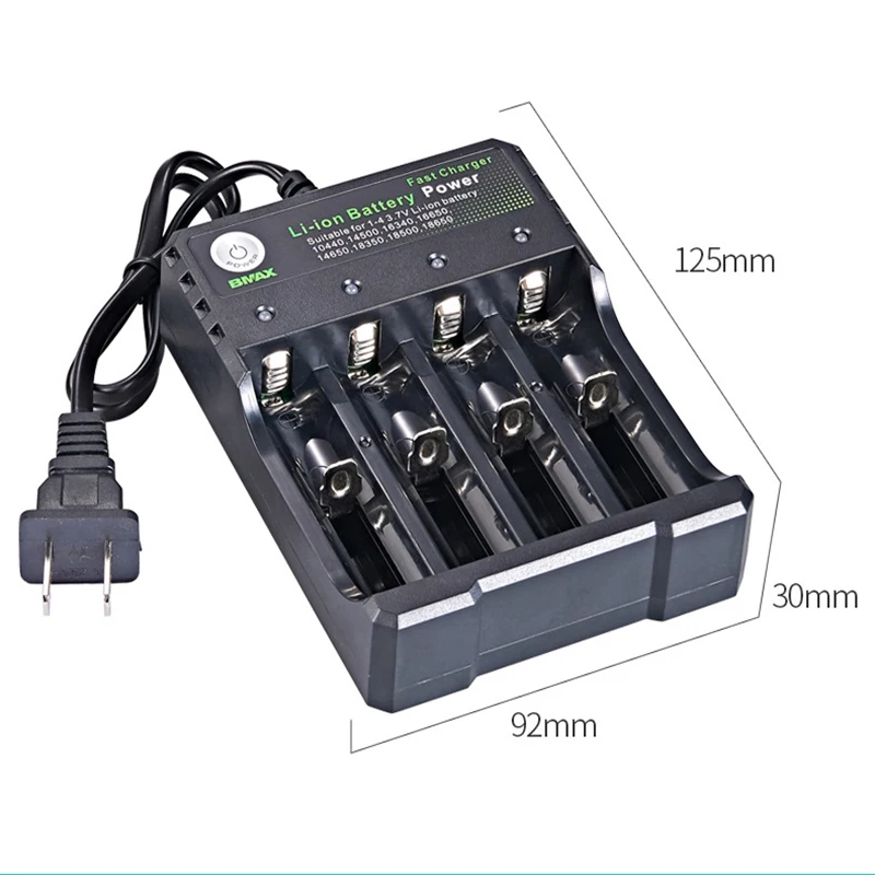 
2020 Hot Sales 18650 Battery Charger 4 Slotsli ion AA AAA Battery Charger For 18650 26650 20700 14500 