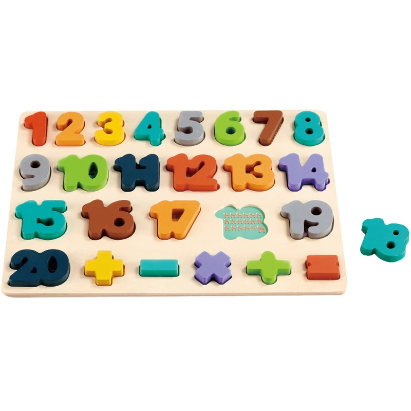 An Educational Wooden Kids Puzzle for Children Learning up to 3 Years and More