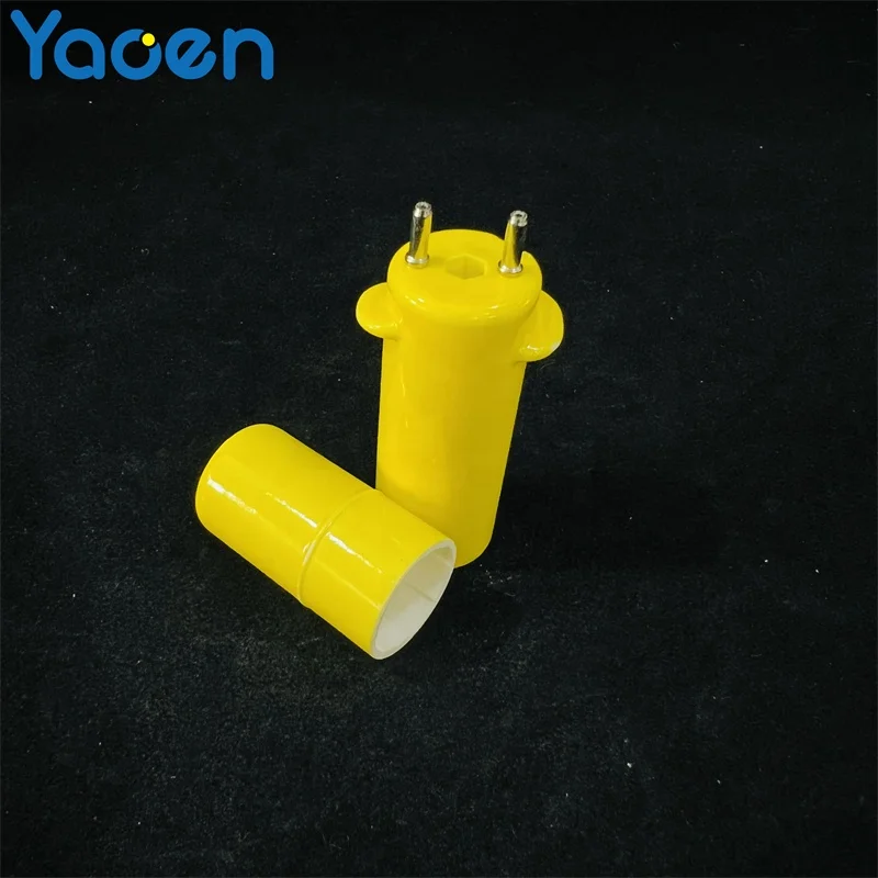 Colorful Glazed Alumina Ceramic Lamps Muti-size Ceramic Electric Light Socket Household Appliance Ceramics Factory Customizable