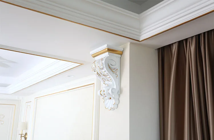 Banruo Wholesale Top Quality New-coming Exquisite Design Wood Like Corbel Molding