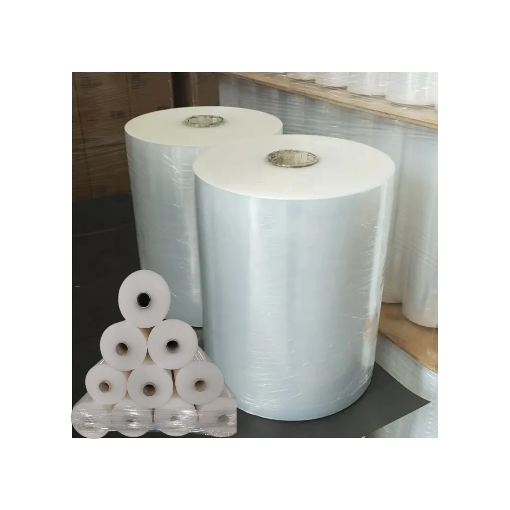 Pangda Hot Sale Stretch Film Jumbo Roll Pallet Wrap LLDPE Packaging Transparent Plastic Shrink  Stretch Film
