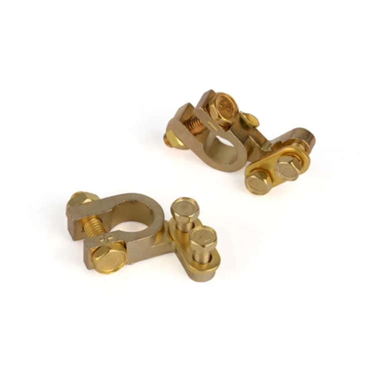 High quality solid brass car aa battery terminals cable connectors clamp