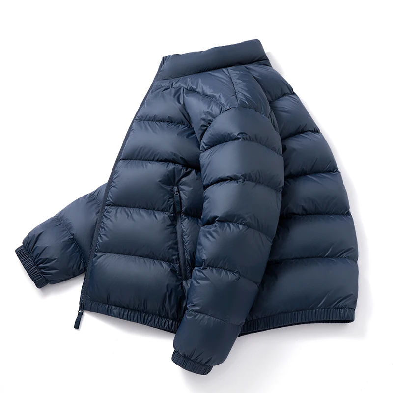 OEM Custom Logo mens down coat winter goose duck down jacket men padded bubble puffer jacket