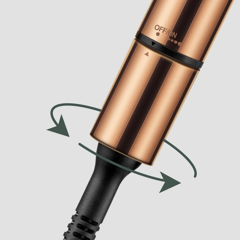 Professional 32mm 25mm Double PTC Fast Heat Rotating Hair Curling Iron Heat Titanium Hair Curling Iron Wand Curler