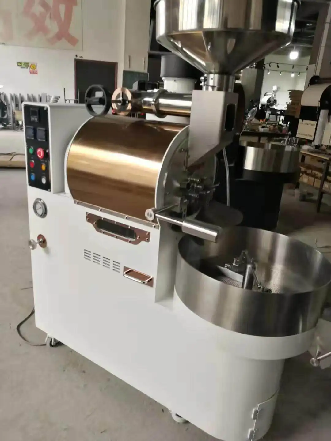 Factory direct supply Commercial coffee roaster 3 kg, Full city LPG propane industrial coffee roasting machine