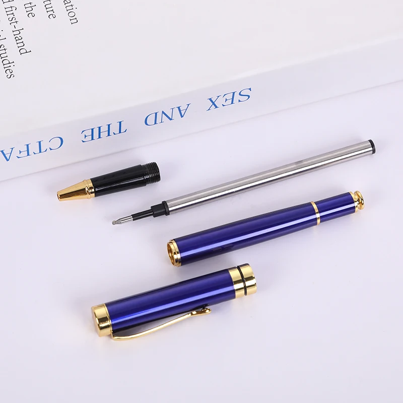 Brand Roller Pen Office Supplies Quality Ballpoint Pen Luxury Fashion Advertising Souvenir Can Print Logo Metal Neutral Pen